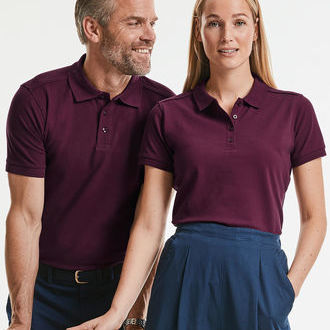 RUSSELL damskie Polo Tailored Stretch
