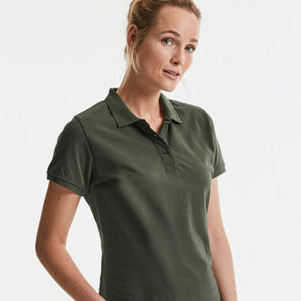 RUSSELL damskie Polo Pure Organic